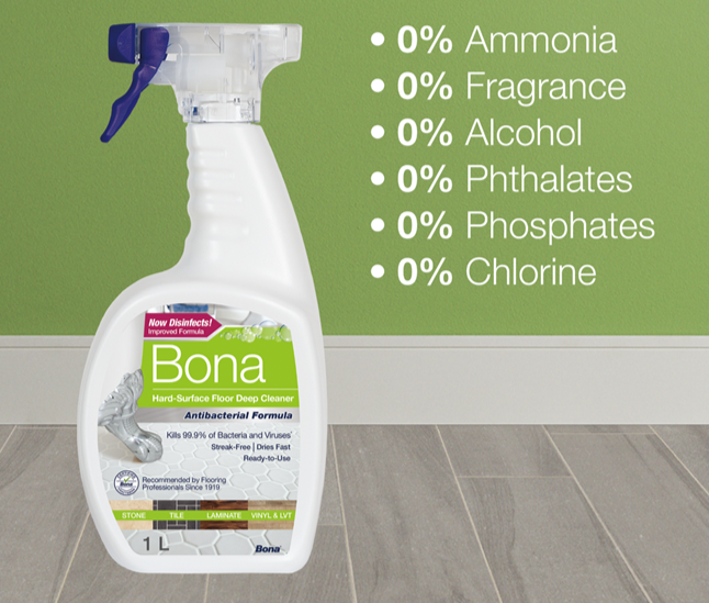 Bona Antibakteriell Cleaner för Hårda Golv Refill - bild 2