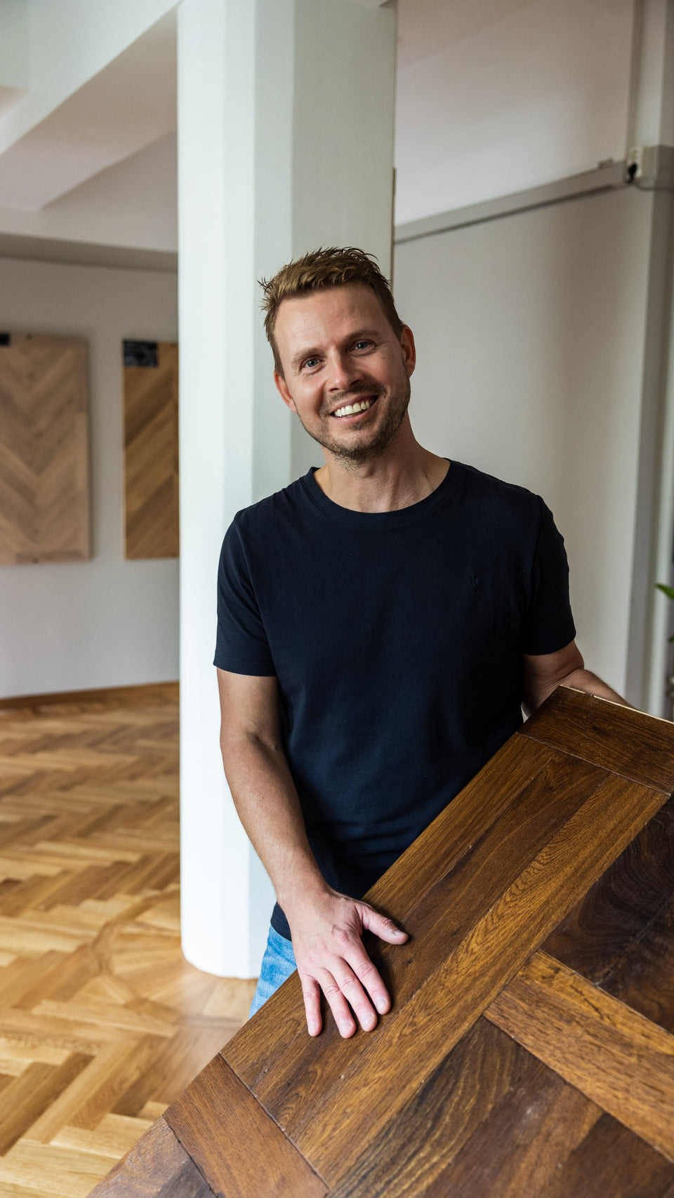 Johan Gustafsson, golvspecialist på Trägolvsbutiken