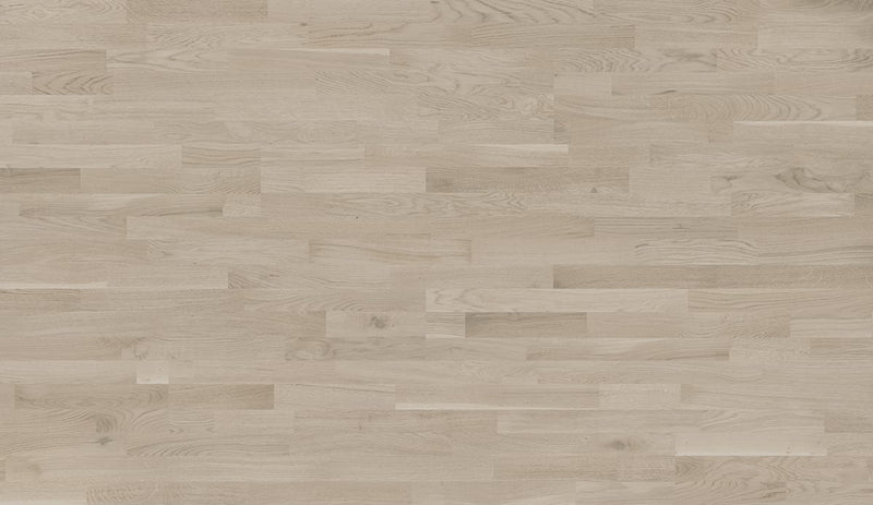 Miljöagenturer Parkett 3-stav Ek Natur Vitkalkad 13,3x182x2190 – produktbild