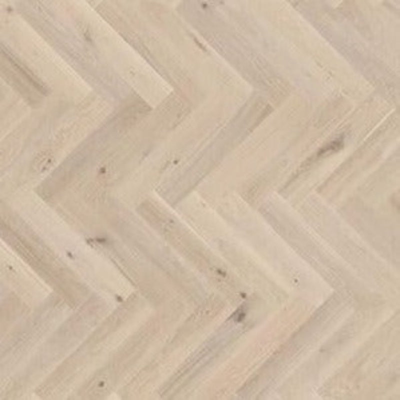 Tarkett Fiskbensparkett SEGNO stavparkett ek (vänster) lime stone