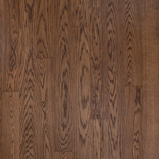 Timberwise Ekplanka Mocca – kvadratisk produktbild ovanifrån med plankorna vertikalt. Vägledande kulörreferens; sortering, ytbehandling och plankmått kan avvika.