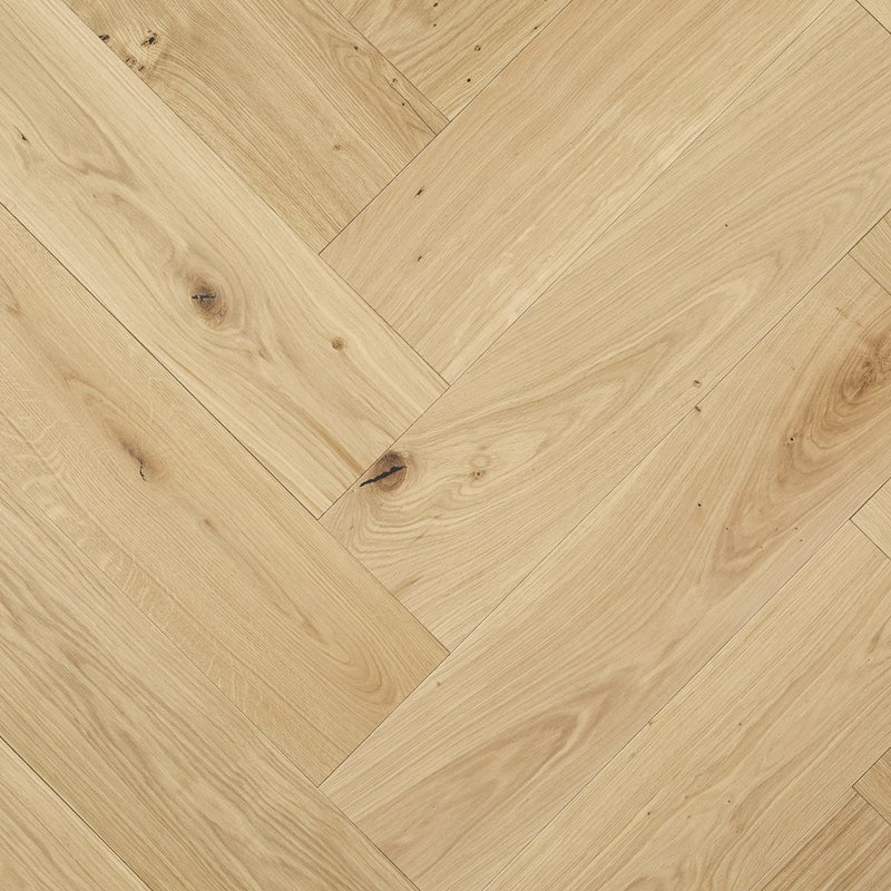 Moland Fiskbensparkett Cambridge Bred Stavparkett Ek Vit Vänster