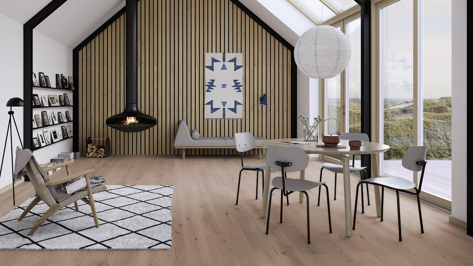 BOEN 3-skikts trägolv Ek Sand Animoso (Plank 181) 14x181x2200 - bild 2