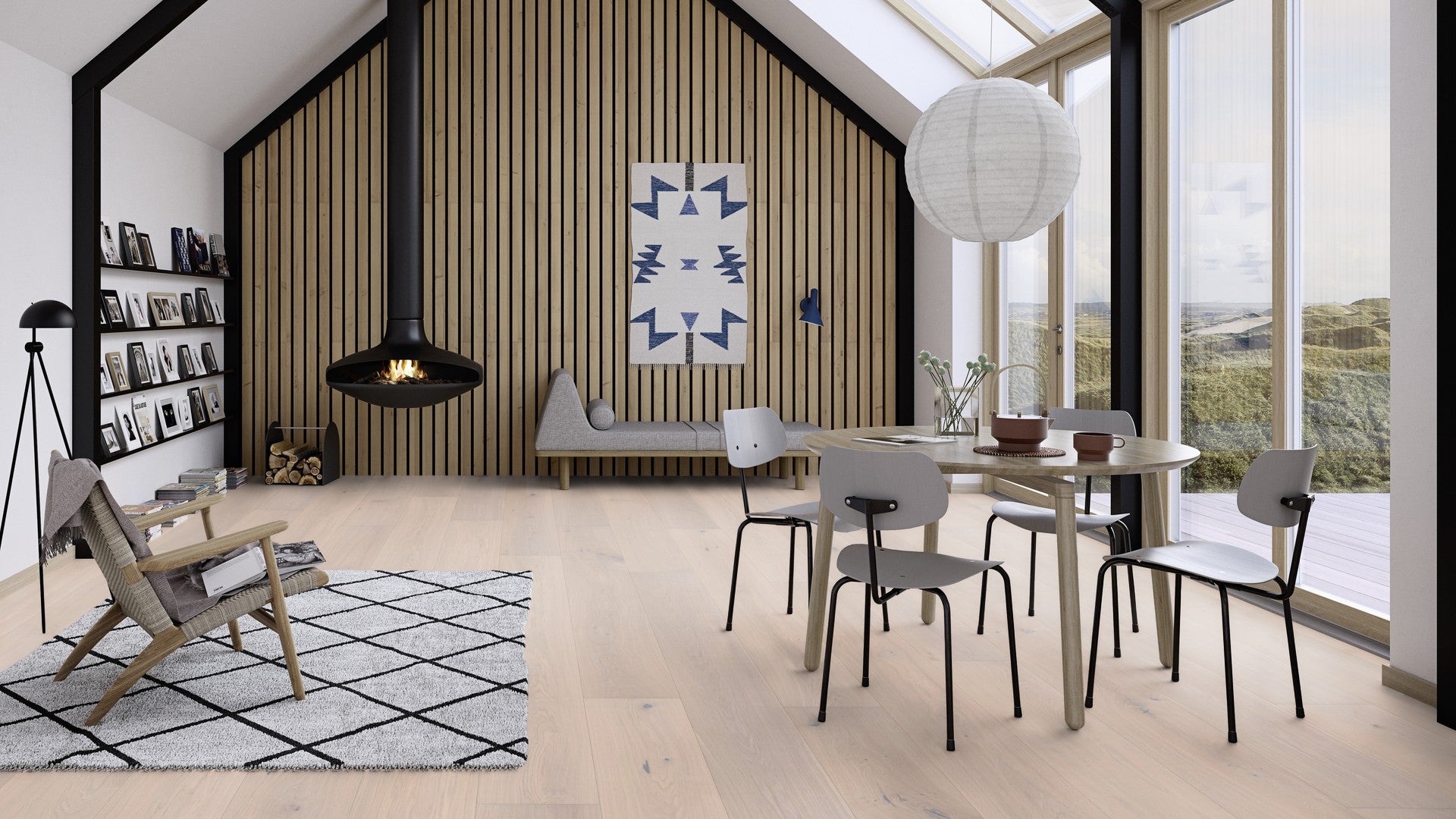 BOEN 3-skikts trägolv Ek Pearl Traditional 15x300x2750 - bild 2