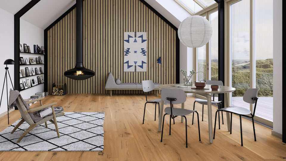 BOEN 3-skikts trägolv Ek Epoca Canyon 15x300x2750 - bild 2